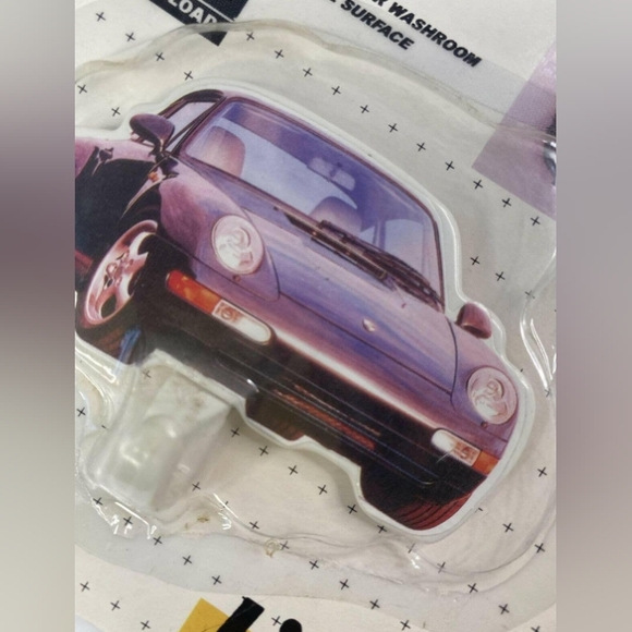 Living Wall Hook Vintage Car Red Importing Black Car New Deadstock Porsche - Picture 3 of 12